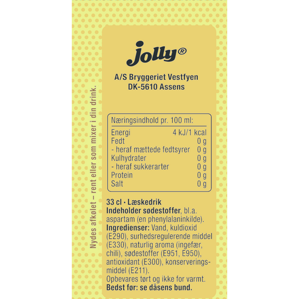 Jolly Ginger Beer Sukkerfri