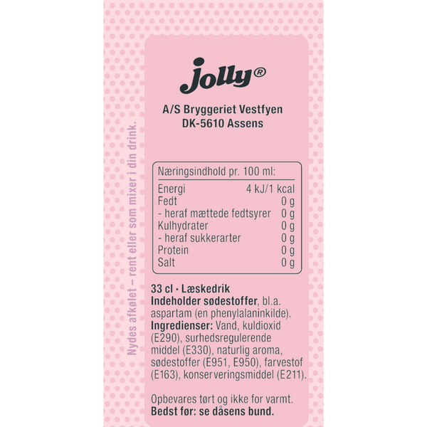 Jolly Rose Lemonade Sukkerfri
