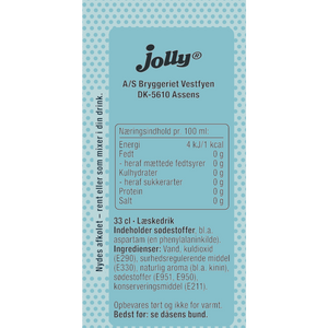 Jolly Tonic Sukkerfri