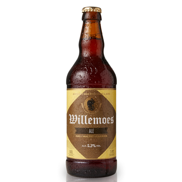 Willemoes Ale fra Bryggeriet Vestfyen. En fyldig, overgæret ale, med en behagelig maltet karakter og afstemthed mellem farin og lakrids.