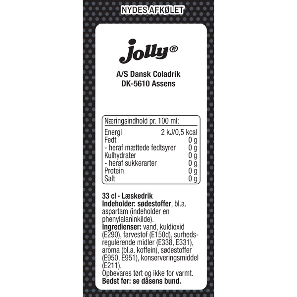 Jolly Cola Sukkerfri