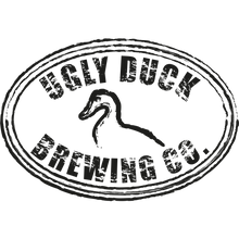 Ugly Duck Brewing Co. logo i sort og hvid. Køb alle Ugly Ducks øl hos BrewerBox.dk